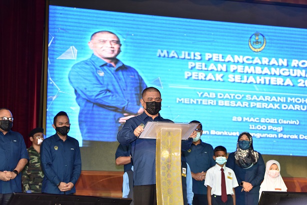 Kerajaan Negeri Perak Lancar  Roadmap Pelan Pembangunan Perak Sejahtera 2030. : 29 Mac 2021.