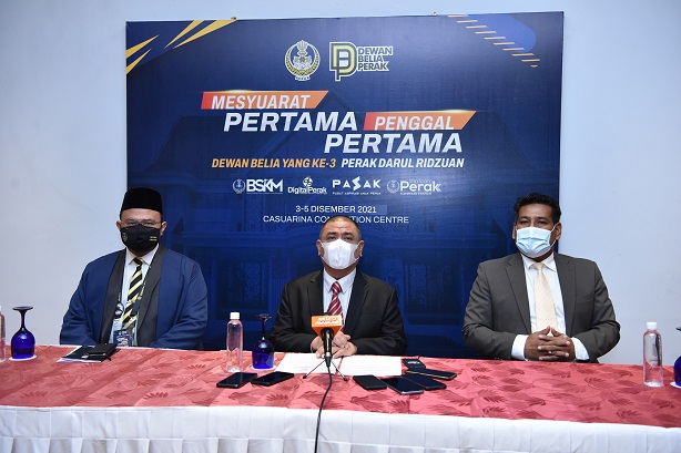 YAB Menteri Besar Perak Rasmi Mesyuarat Pertama, Penggal Pertama, Dewan Belia Ke-3. : 4 Disember 2021