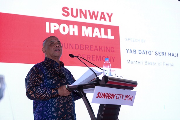 YAB MB Perak Rasmi Majlis Pecah Tanah Sunway Ipoh Mall : 1 Ogos 2024