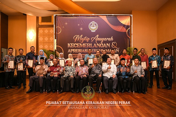 Majlis Kecemerlangan Dan Apresiasi Perkhidmatan Pejabat DYMM Paduka Seri Sultan Perak Darul Ridzuan Tahun 2024 : 23 Mei 2025